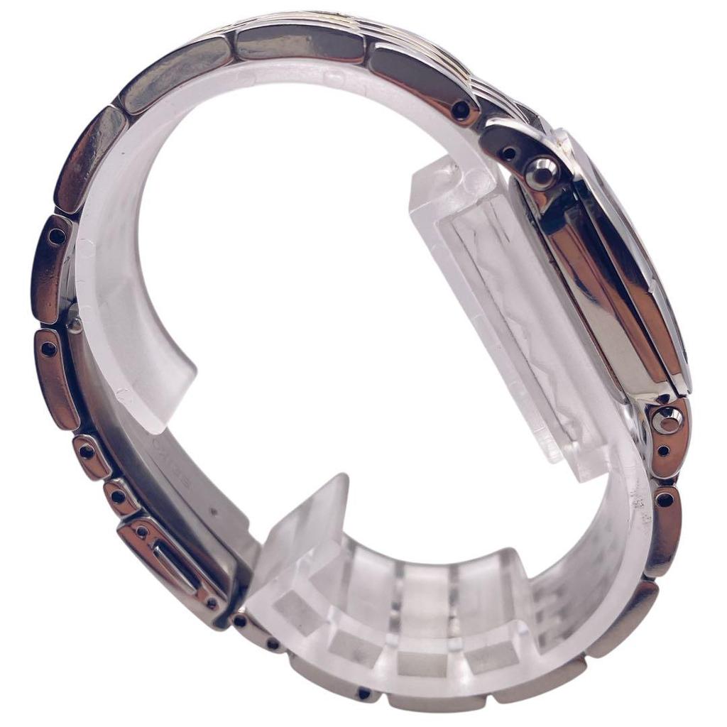 [USED] SEIKO 15P Diamond Silver and Gold Women's Watch 1076