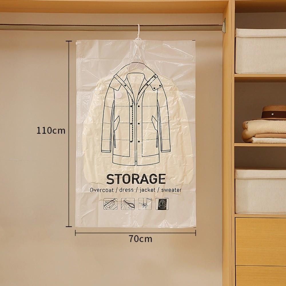 Clear Clothes Organizer Hanging Design Space Saving Bags New Vacuum Storage Bags  Bedroom Use