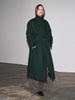 Gabardina Larga Otoño 2025 Estilo Coreano con Solapas Europeas y Americanas y Cinturón a la Cintura - Ropa de Abrigo Versátil para Mujer