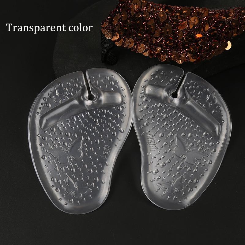 Flip Flop Forefoot Pads Gripper Silicone Forefoot Pads Anti-slip Pain Relief Toe Insoles Foot Care Self-adhesive Shoes Inserts