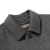Deebinze Men's Winter Wool Blend Overcoat with Detachable Down Liner