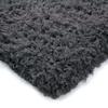 Tapis salon tout doux imitation fourrure gris foncé 160x230