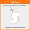 Plastic Suction Cup Toilet Paper Holder With Wall Mount For Bathroom Storage And Home Use