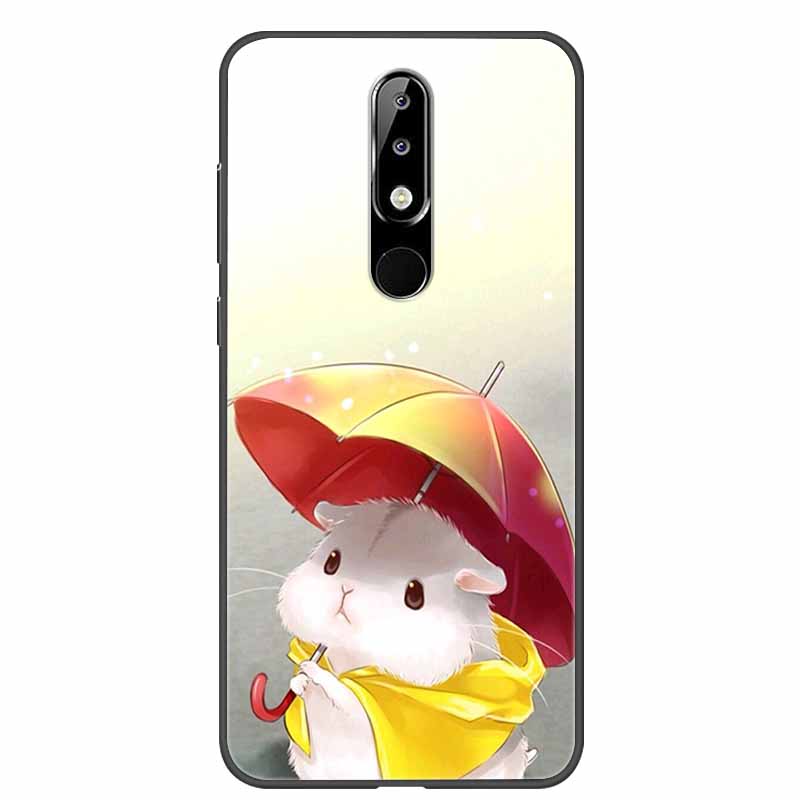 Per Nokia 6.1 Plus Custodia Adorabile Morbido Silicone Cartone Animato Gatto TPU Custodie per Telefono per Nokia X6 Copertura 6.1Plus Carina Coque per NokiaX6 Guscio