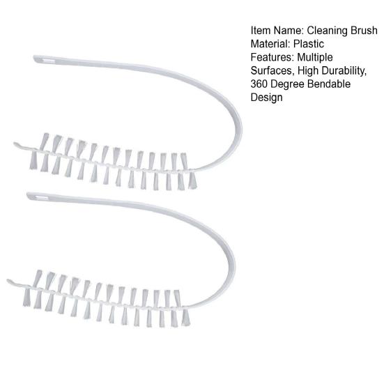 Yousheng 2/3/4/5Pcs Washing Machine Brush 360 Degree Bendable Design Multi-Purpose Reusable Household Cleaning Brush