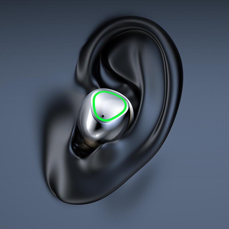 Drahtloses Bluetooth-Headset TWS Großer Bildschirm Intelligente Nummer zeigte Ohr-Ohr-Atmungslicht-Sport-Headset