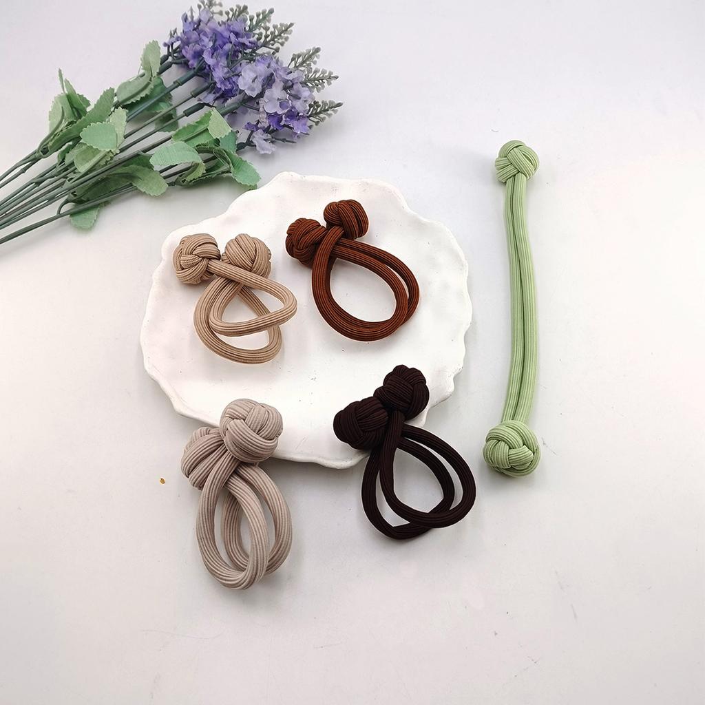 5PCS 18cm Colorful Scrunchies High Ponytail Rubber Bands Knotted Hair Ropes Hair Accessories Hair Loop Headwear Lady Girl Women