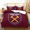 West Ham United Digital Print Bedding Set With Reactive Dyeing For Modern Bedroom Decor