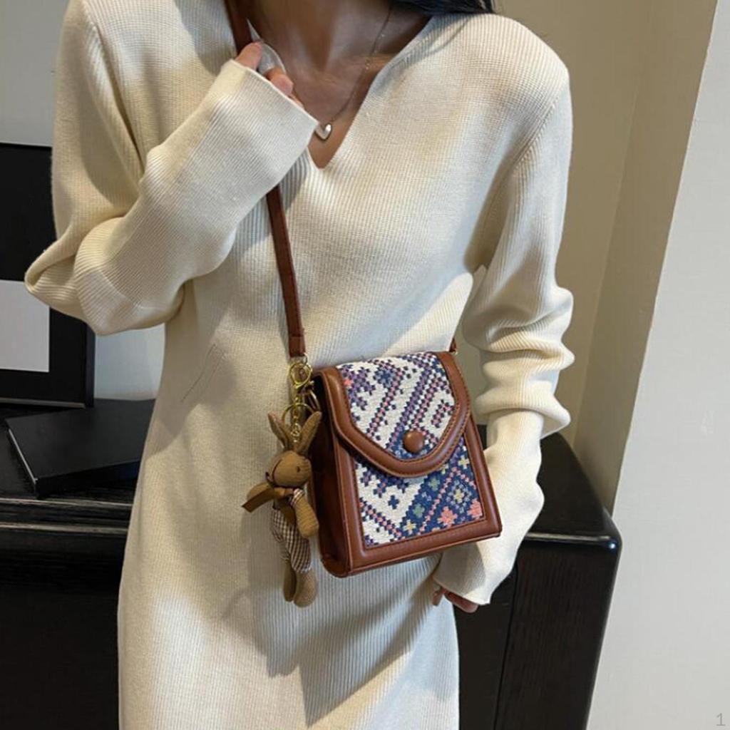 Dámská crossbody kabelka Neformální stylový mobilní telefon pro volný čas na nákupy na seznamce