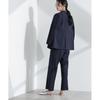 [Nano Universe] light function tack Semi-wide pants (Setup possible) ladies M 121 D. Navy 669-5127300
