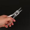 1Pc Disposable Sterile Slotted Round Navel Forceps Clamp Triangle Open Plier Ear Nose Piercing Tools Tattoo Piercing Supply