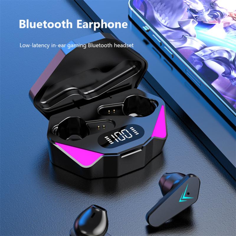Tws X15 True Wireless Stereo Gaming Earbuds Digital Display Esport Headset Low Latency