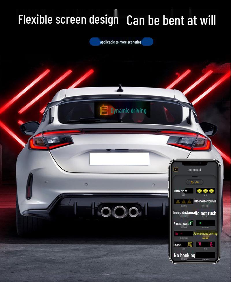 Bluetooth Controlled LED HD Flexible Advertising Display for Shopfronts