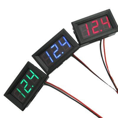 1 Stück 0,56 Zoll LED Digitales Voltmeter DC4,5V bis 30V Digitales Voltmeter Spannungs-Panelmeter für 6V 12V Elektromobil Motorrad Auto