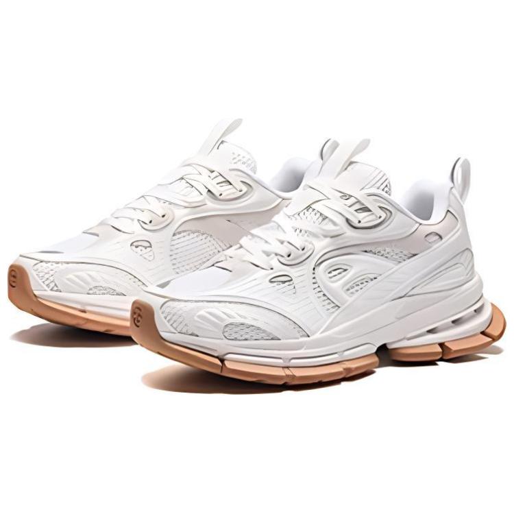 Anta Comfortable Simple Shock Absorbing Non-Slip Low-Top Casual Shoes Women sneakers White 122428805A-1