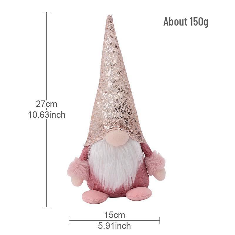 Festive Faceless Old Man Doll: Creative Christmas Decor for Desktop or Window Display