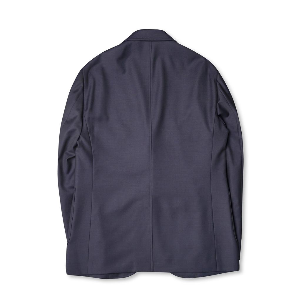 Bants Worsted Wool 3B Single Blazer - Navy