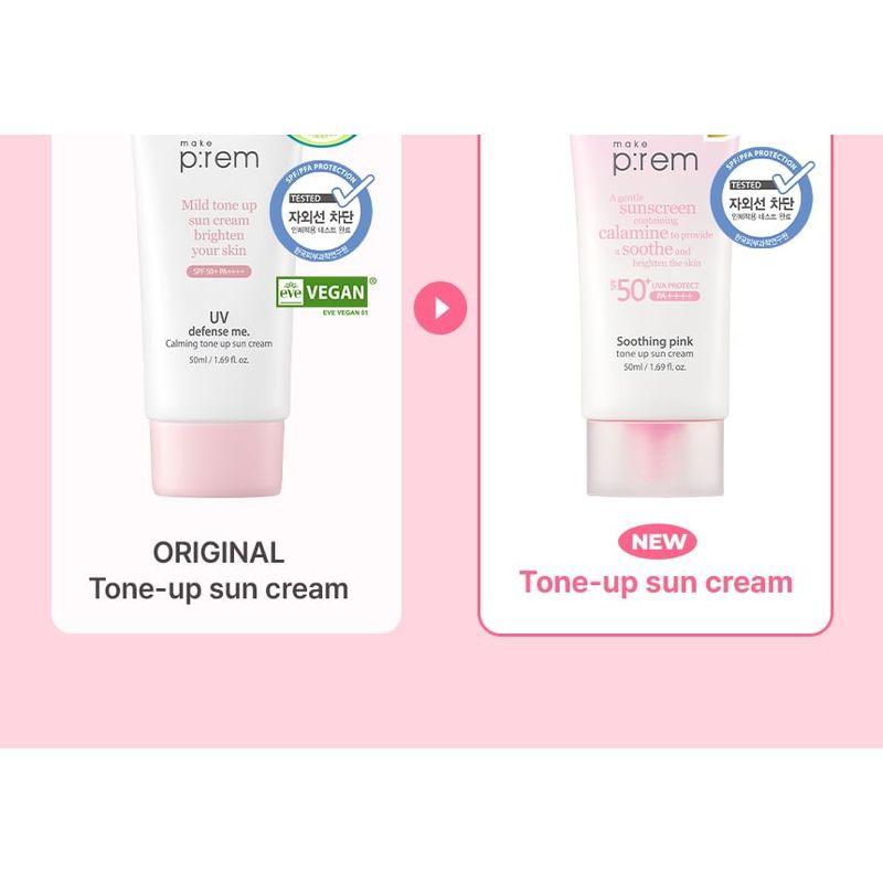 Make P:rem - Soothing Pink Tone Up Sun Cream