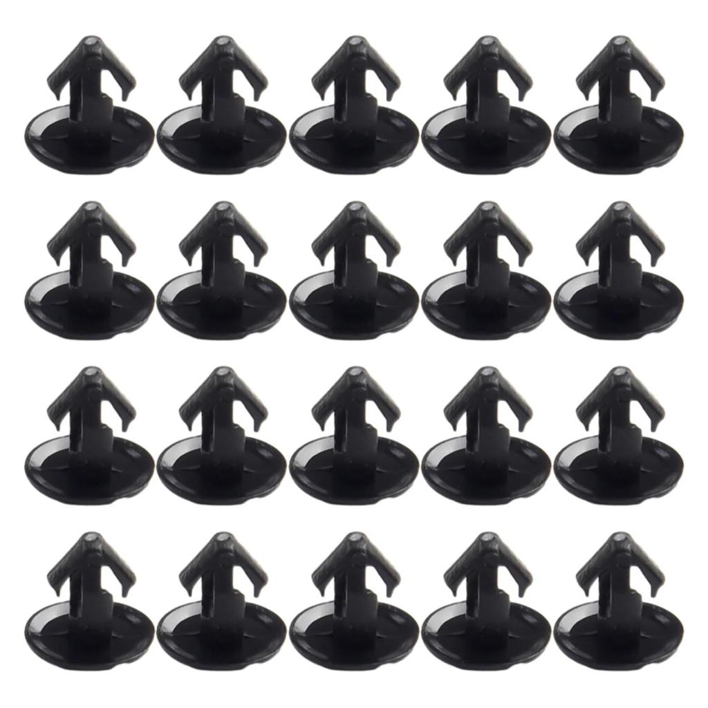 XCELMN 20pcs Car Rear Door Weatherstrip Clip J10 J11 X-Trail T31 T32 Door Rubber Seal Retainer Fastener Rivets