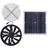 5V 10W Solar Panel Powered Fan Quite Operation Exhaust Ventilator Fan for Greenhouse RV Camping