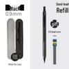 Professional Metal Mechanical Pencil, 0.5/0.7mm, Low Center Gravity, Weighted Feel, Continuous Lead Feed for Drawing & Painting.