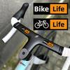 Bike Life Vinyl Sticker, Black Waterproof Durable Decal for Road Bike Steering Wheels Frame Tubes Decor