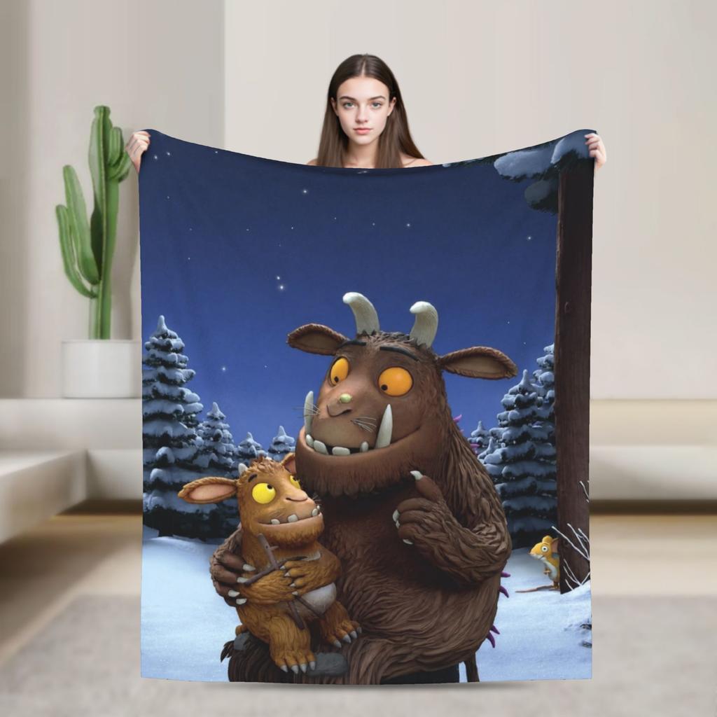 The GruffaloS Blankets Flannel Relax Lightweight Thin Throw Blanket for Bed Bedspread