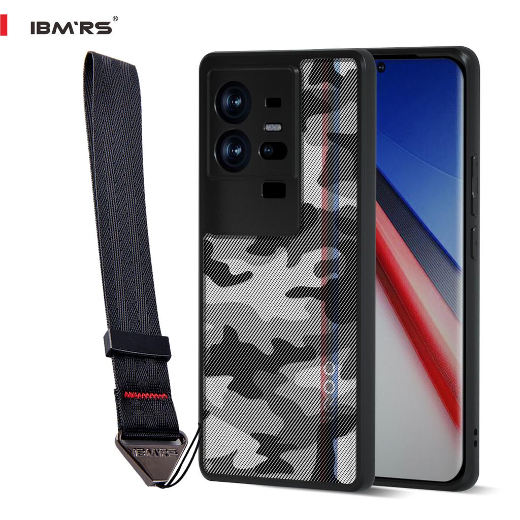 (Comes with Wrist strap)BMRS Compatible with Vivo iQOO 11 Pro Case, Prevents Accidental Drops Non-Slip Anti-Yellowing Transparent Camo Phone Cover