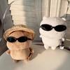 Mini Oval Sunglasses  Clear Plastic Glasses For Mini Plush Cotton Dolls Idol Doll Sunglasses Accessories