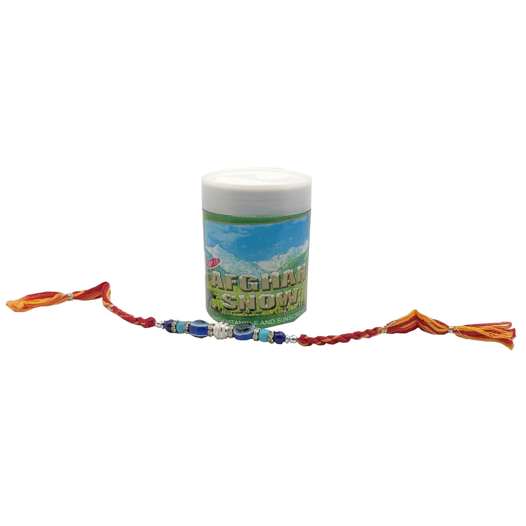 

RSINC Afghan Snow Skin Cream from india (1x100 gm) with free new rakhi XT-3WHD-FA16