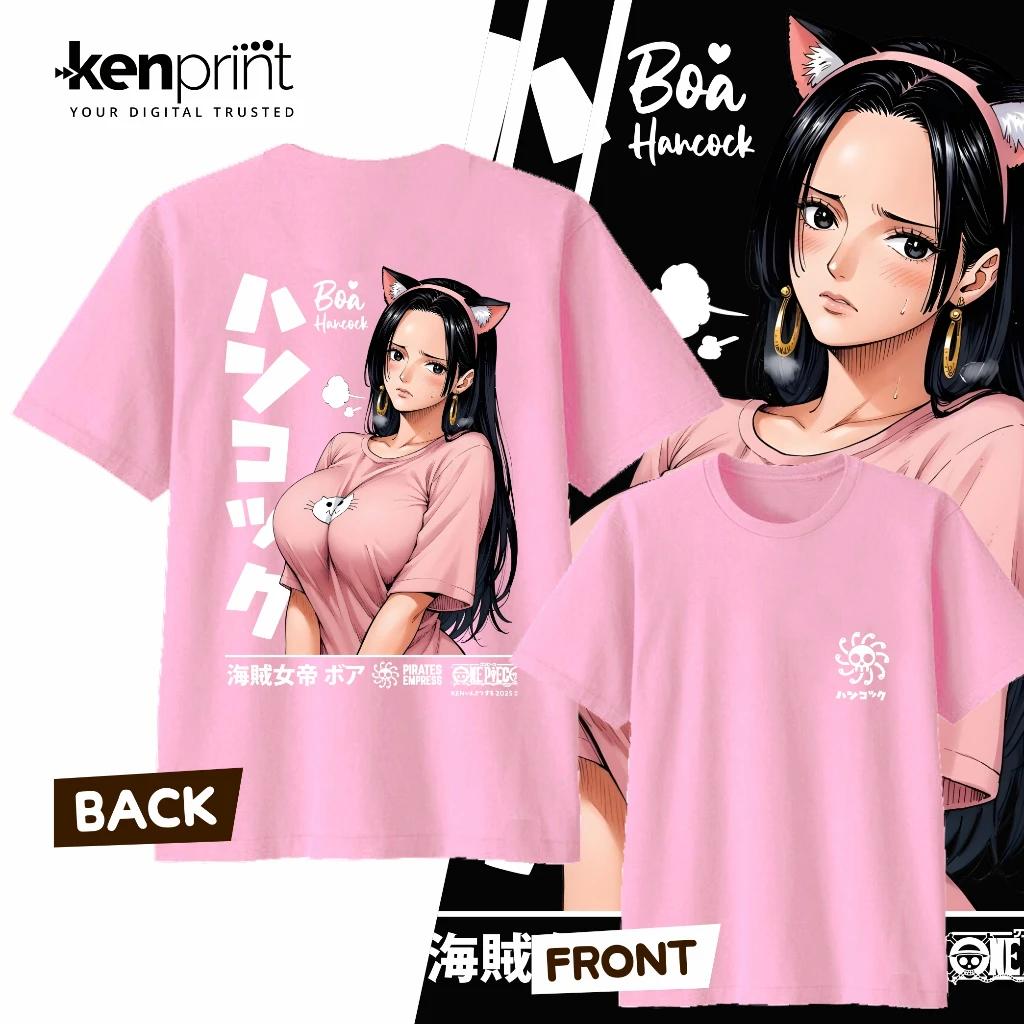 

Anime One Piece Boa Hancock Cotton T-shirt 2026 Summer Men s and Women s Fashion Casual Short Sleeved T-shirt Streetwear Unisex XXXL чорний