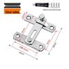 Mini Stainless Steel No-Punch Door Latch