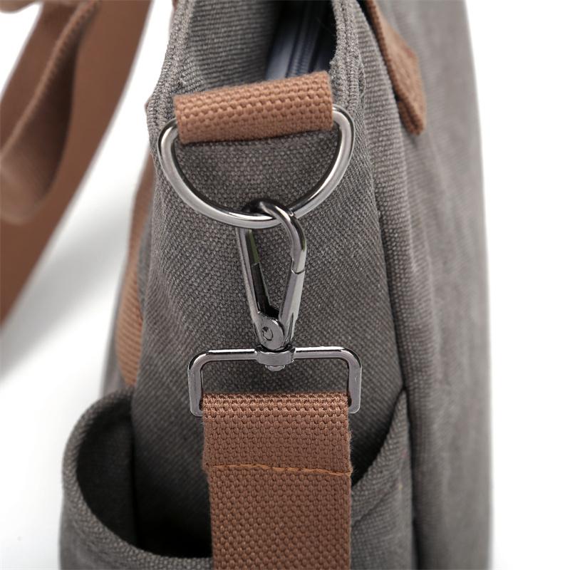 Women's Large Capacity Tote Bag Retro Student Crossbody Bag Canvas Shoulder Bag