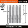 Nigao 801 Phillips Electric Screwdriver Bit, S2 Steel, Magnetic, 5mm Shank, 60mm/80mm Length