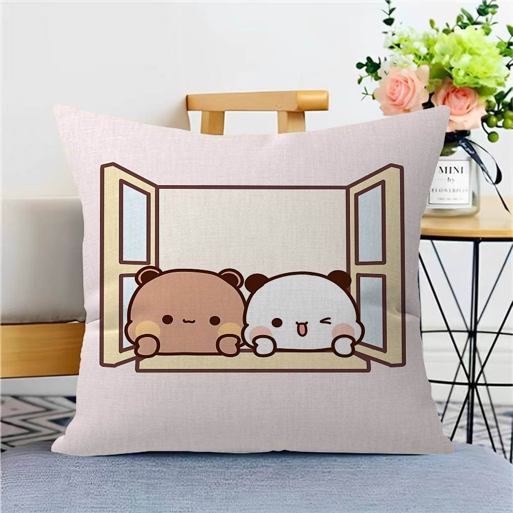 Cartoon Bubu and Dudu Pillow Anime Pillow Sofa Bed Head Pillow Cover Cushion Cover 45x45 cm Fashion