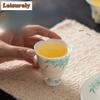 1pc/set Hand-painted Floral Fish Teacup Boutique Tea Bowl Cute Cup Tea-tasting Meditation Cup Jianzhan Master Cups Tableware