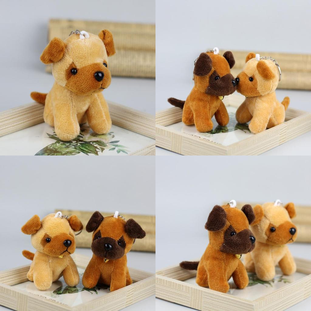 Adorável Brinquedo de Pelúcia Husky Realista Cachorro Animal de Pelúcia Bonita Boneca Cachorrinho Chaveiro