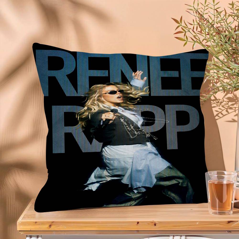 Pop Singer Actor Renee Rapp Personalized Pillow Cover Kids Bedroom Wild Party Decor Pillowcase Kid Birthday Shower Gift