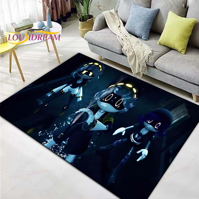 Hot Cartoon Murder Drone Floor Mat INS Style Soft Bedroom Floor House Laundry Room Mat Anti-skid Household Carpets Gift