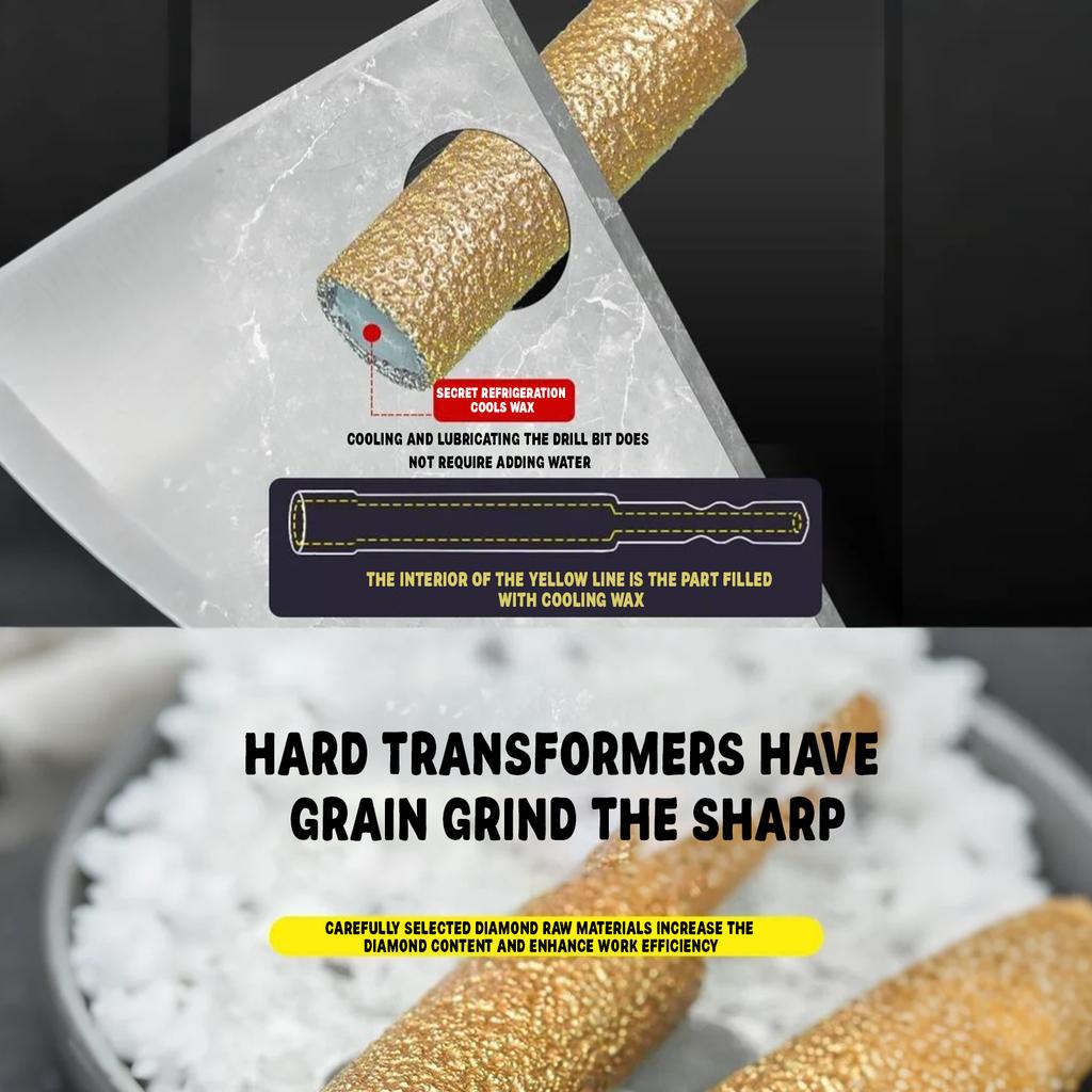 New Full-sand Brazing Hole Opener, Tile Drilling Drill Bit, Hole Enlargement, Grinding Head, Trimming, Dry Drilling Glass Drill Bit