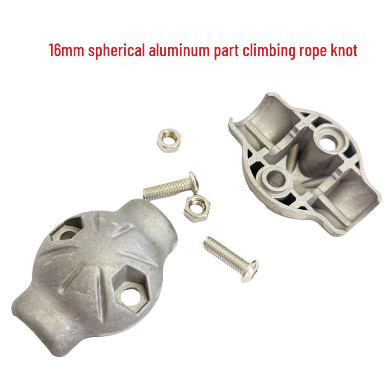 

Children s 16mm Aluminum Climbing Rope Connector Buckle for Playground Net Fixing 16mm Spherical Aluminum Rope Knot