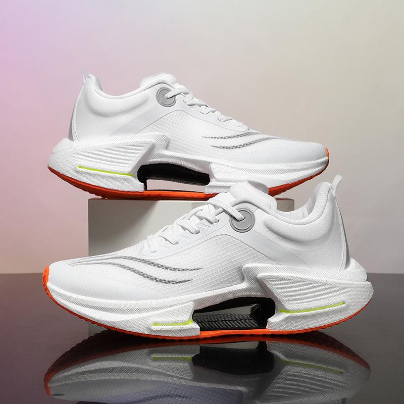 Jueying 3rd Generation Carbon Plate Running Shoes Hollow Shock Absorption Rebound MD Outsole Non-slip and Wear-resistant Marathon Racing Shoes