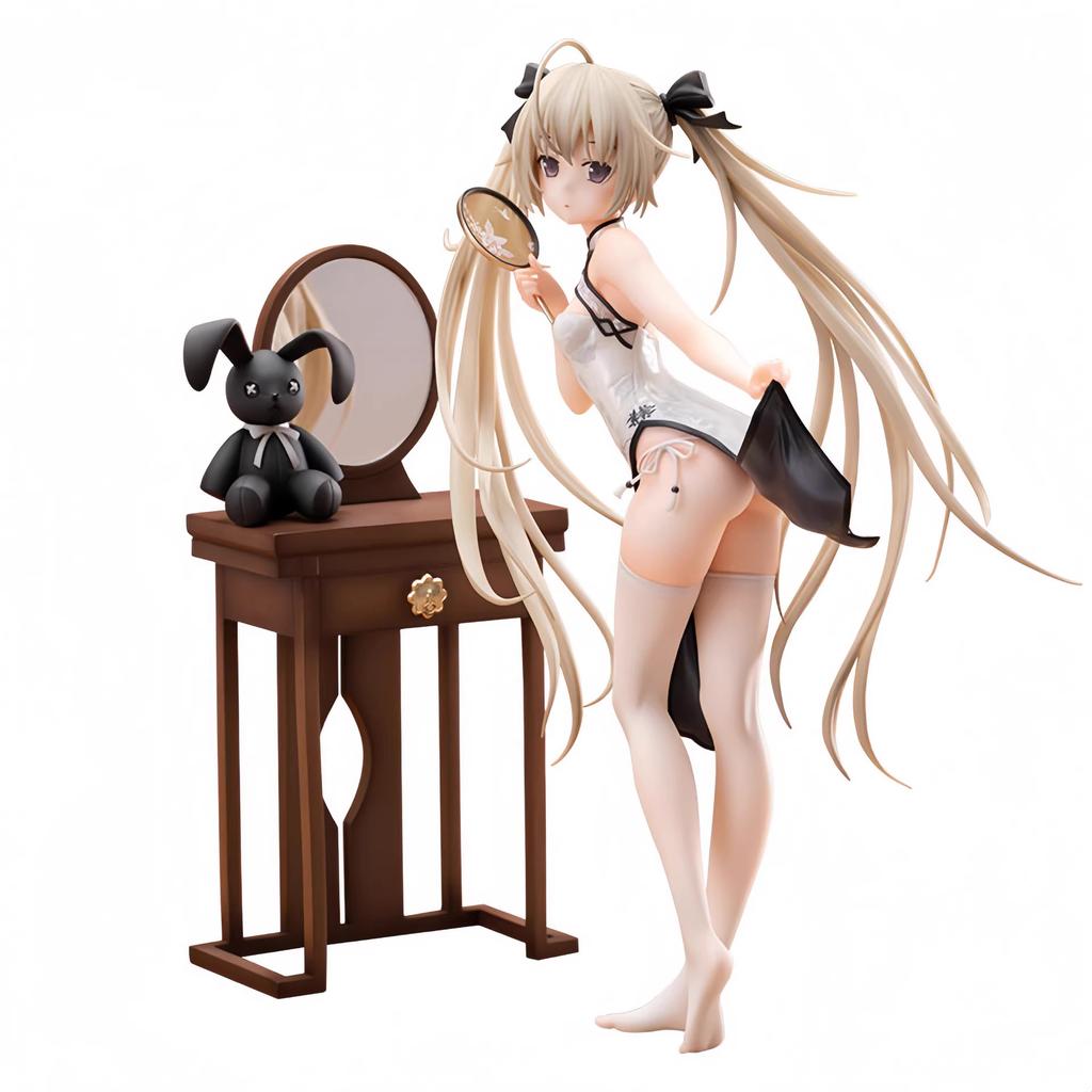 22CM Anime Yosuga No Sora Kasugano Sora Figure China Dress Style Cheongsam Cute Model Toy Girl Gift Collection Ornaments PVC
