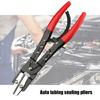 8/10/12Inch Car Repair Accesories Car Water Pipe Seal Plier Automotive Oil Pipe Sealing Plier Flat Mouth Hose Pliers