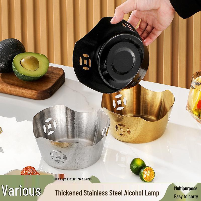 Customizable Hammered Alcohol Stove for Commercial Restaurants