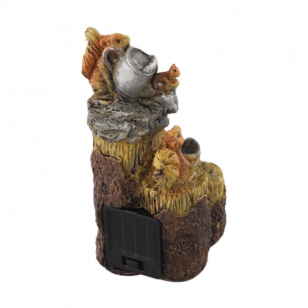 Cute Resin Squirrel Sculpture Designed to Bring Joy to Your Garden Atmosphere