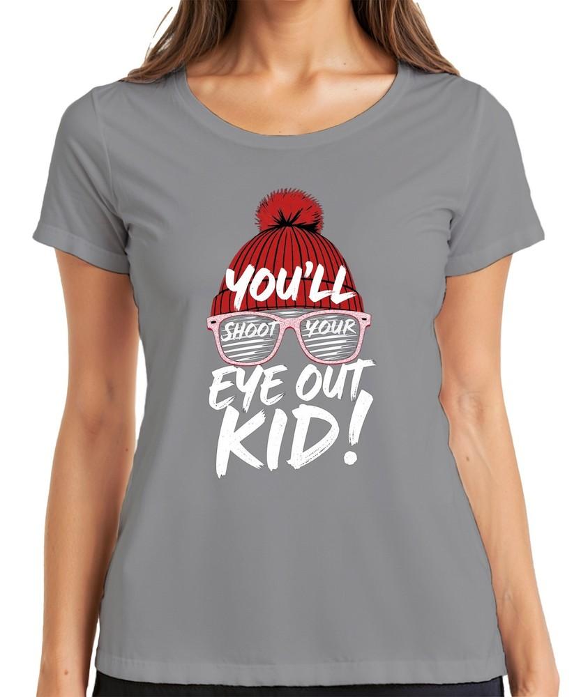 Youll Shoot Your Eye Out Kid Cult Movie Christmas Hat Retro Unisexs Tshirt