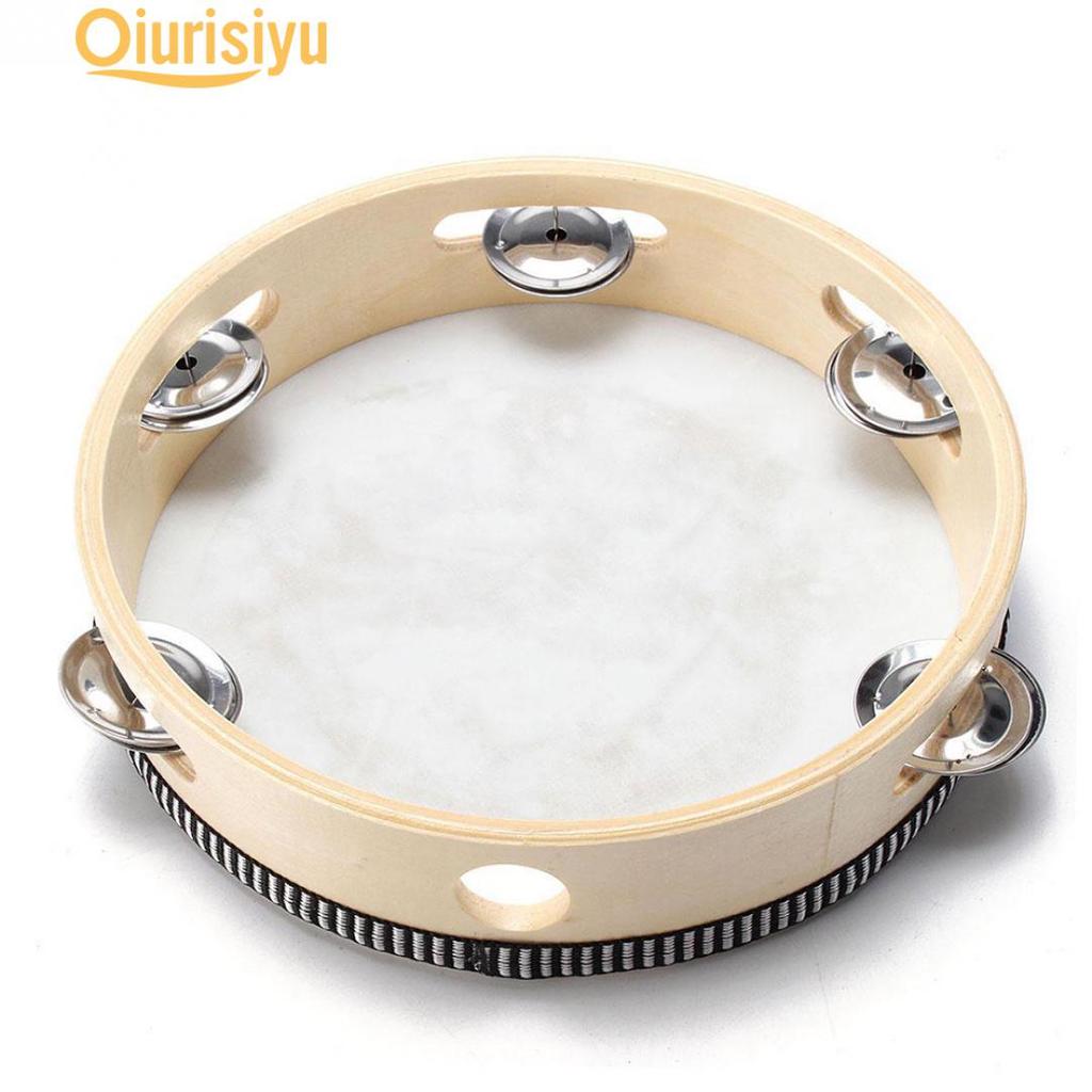 10 Inches Head Drum Tambourine Party Percussion Instrument Tap Keyboard Instrument