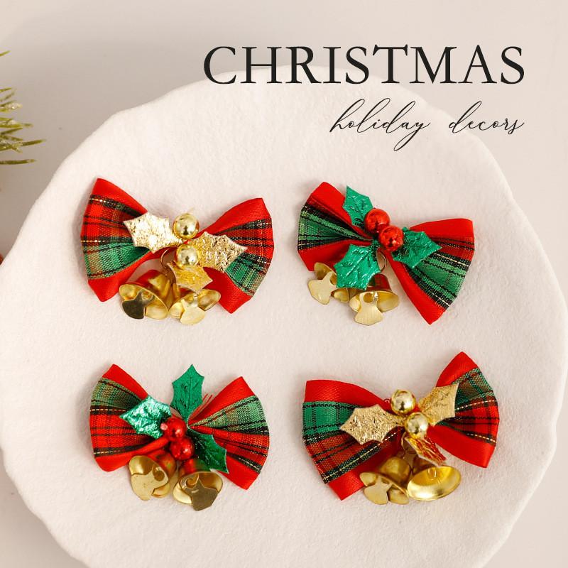 Christmas Mini Butterfly Bell Pendant Set Holiday Decoration Props For Holiday Home Decor