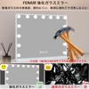 Fenair Actress Mirror with Tabletop Hollywood Wall Can Use 2 Makeup LED Large 15 3 Color Brightness Includes USB Port for Smartphone 10x Magnifying